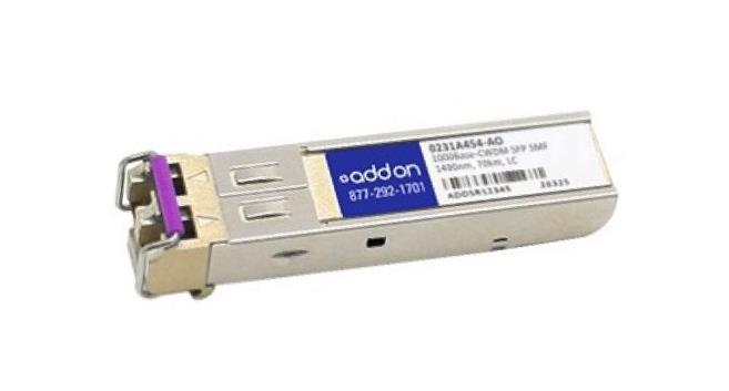 0231A454AO ADDONICS 1Gbps 1000Base-CWDM LH Single-mode Fiber 70km 1490nm Duplex LC Connector SFP Transceiver Module for H3C Compatible
