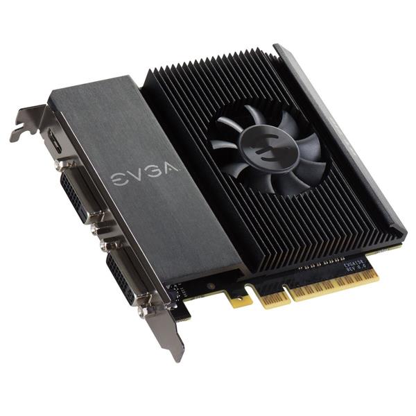 02G-P3-2717-KB EVGA Nvidia GeForce GT 710 2GB DDR3 64-Bit Single Slot Dual DVI PCI-Express 2.0 Video Graphics Card
