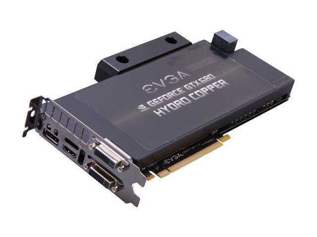 02G-P4-2689-A1 EVGA Nvidia GeForce GTX 680 Hydro Copper 2GB GDDR5 256-Bit HDMI / Dual DVI / DisplayPort/ HDCP Ready SLI Support PCI-Express 3.0 x16 Video Graphics Card