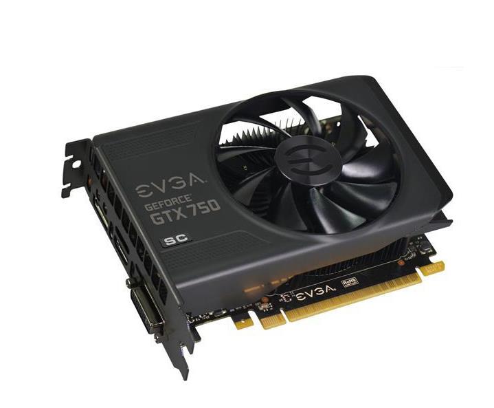 02G-P4-2754-L1 EVGA GeForce GTX 750 Superclocked 2GB GDDR5 128-bit PCI Express 3.0 x16 DVI/ HDMI/ DisplayPort Video Graphics Card
