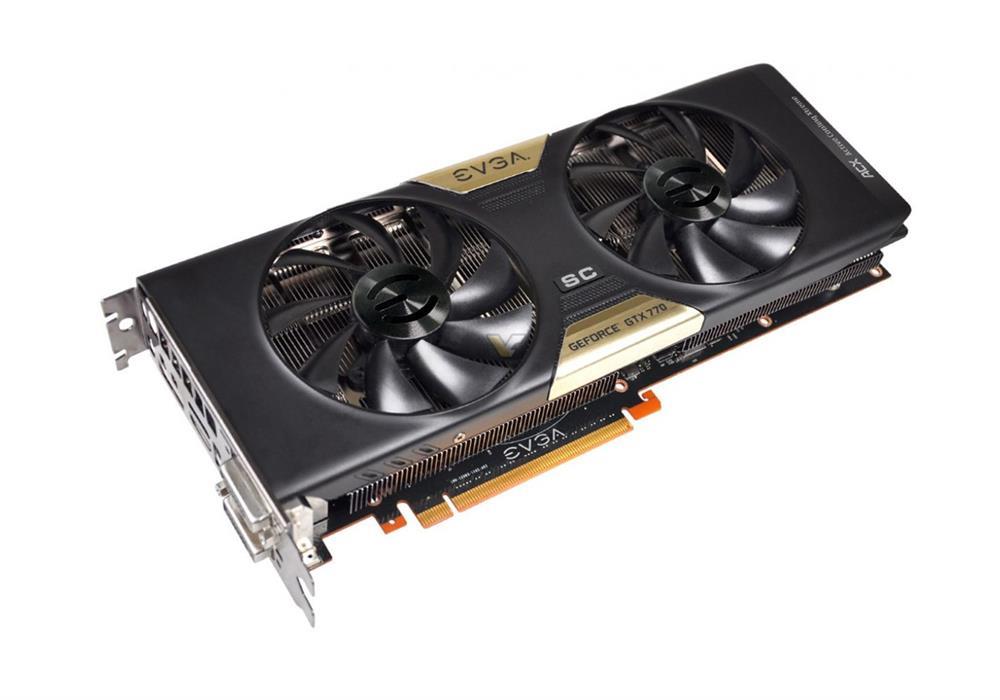 02G-P4-2776 EVGA GeForce GTX 770 2GB GDDR5 256-Bit HDMI / DisplayPort / DVI-I / DVI-D / SLI Support PCI-Express 3.0 x16 Video Graphics Card with ACX Cooler
