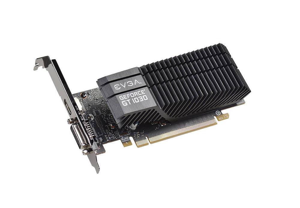 02G-P4-6332-KS EVGA Nvidia GeForce GT 1030 SC 2GB GDDR5 64-Bit HDMI / DVI PCI-Express 3.0 Low Profile Video Graphics Card