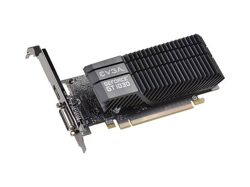 02G-P4-6332-RB EVGA Nvidia GeForce GT 1030 SC 2GB GDDR5 64-Bit HDMI / DVI PCI-Express 3.0 Low Profile Video Graphics Card