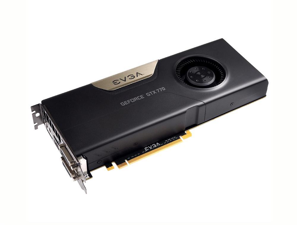 02GP42771 EVGA GeForce GTX 770 2GB GDDR5 256-Bit HDMI / DisplayPort / Dual DVI SLI Support PCI-Express 3.0 x16 Video Graphics Card