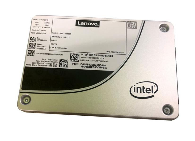 02JG556 Lenovo 3.84TB Mainstream SATA 6Gbps Hot Swap 3.5-inch Internal Solid State Drive (SSD)