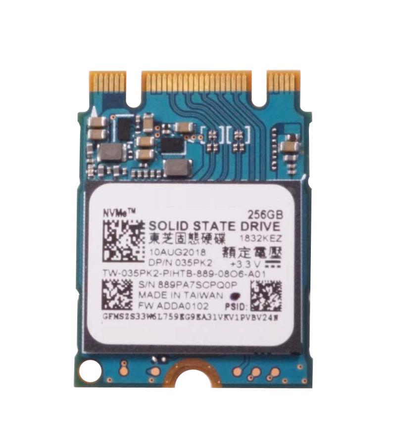 035PK2 Dell 256GB PCI Express 3.0 x2 NVMe M.2 2230 Internal Solid State Drive (SSD)