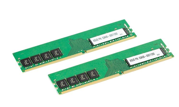 03A08-00071200 Asus 16GB PC4-25600 DDR4-3200MHz non-ECC Unbuffered CL22 288-Pin DIMM 1.2V Single Rank Memory Module