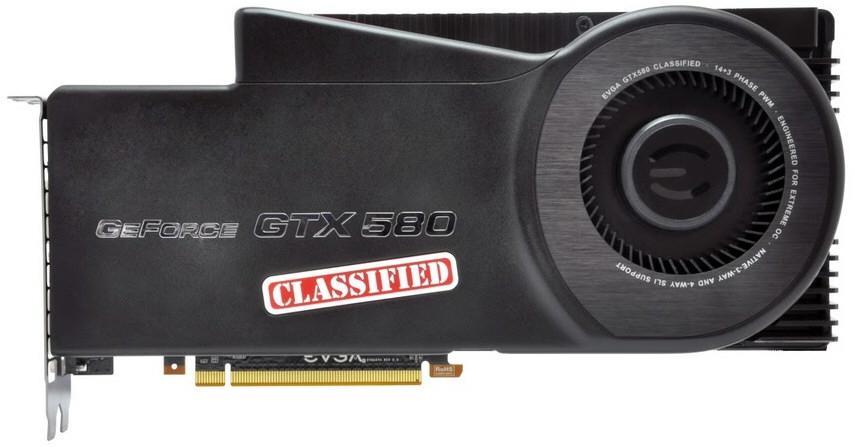 03G-P3-1588-A2 EVGA GeForce GTX 580 3GB GDDR5 384-Bit Dual DVI / EVBot Connector / HDCP Ready / SLI Support PCI-Express 2.0 x16 Video Graphics Card