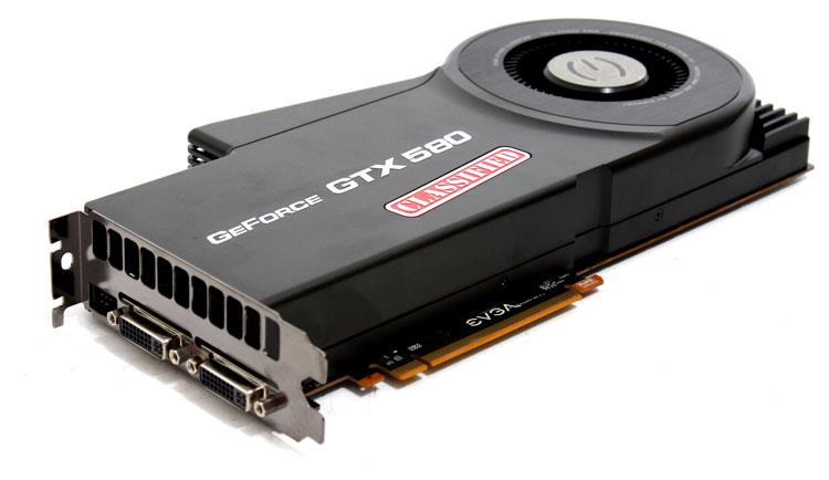 03G-P3-1595-K1 EVGA GeForce GTX 580 Classified Ultra 3GB GDDR5 384-Bit Dual DVI / EVBot Connector / HDCP Ready / SLI Support PCI-Express 2.0 x16 Video Graphics Card