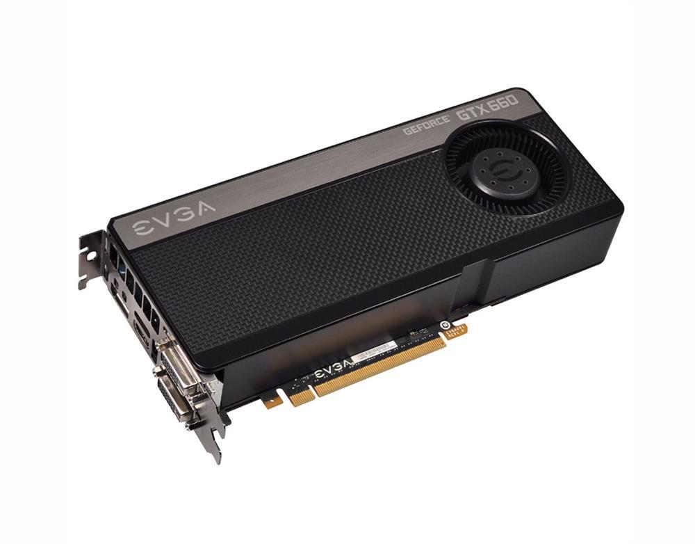 03GP42666 EVGA Nvidia GeForce GTX 660 SuperClocked 3GB GDDR5 192-Bit HDMI / DisplayPort / Dual DVI / HDCP Ready SLI Support PCI-Express 3.0 x16 Video Graphics Card