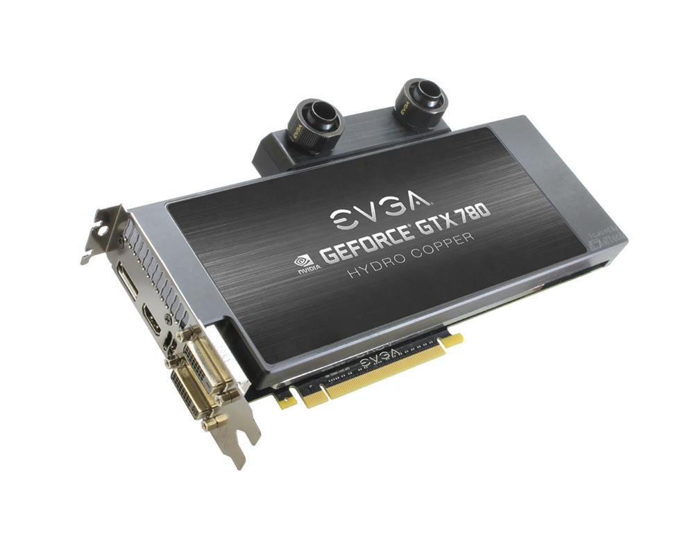 03GP42789 EVGA Nvidia GeForce GTX 780 Hydro Copper 3GB GDDR5 384-Bit HDMI / Dual DVI / SLI Supported PCI-Express 3.0 x16 Video Graphics Card