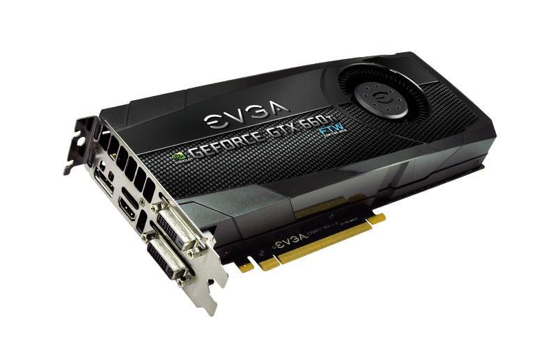 03GP43666 EVGA GeForce GTX 660 Ti Ftw Le 3GB GDDR5 PCI Express 3.0 X16 1x Dual-link DVI-d 1x Dual-link DVI-i 1x DisplayPort 1x HDMI DirectX 11 Sli Ready Dual-slot Fan Video Graphics Card