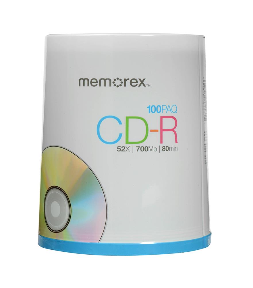 04581-B2 Memorex 100pk Cdr Media 52x 700mb 80minsupl Spindle (Refurbished)