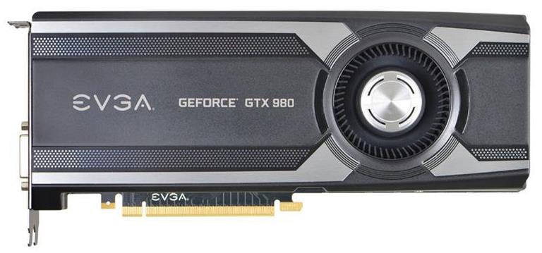 04GP41980 EVGA GTX 980 4GB DDR5 256bit PCI Express DVI-i/ HDMI/ DisplayPort Video Graphics Card