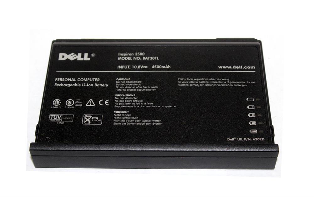 06302D Dell Lithium-Ion Battery 14.8V 1900mAh (Refurbished)