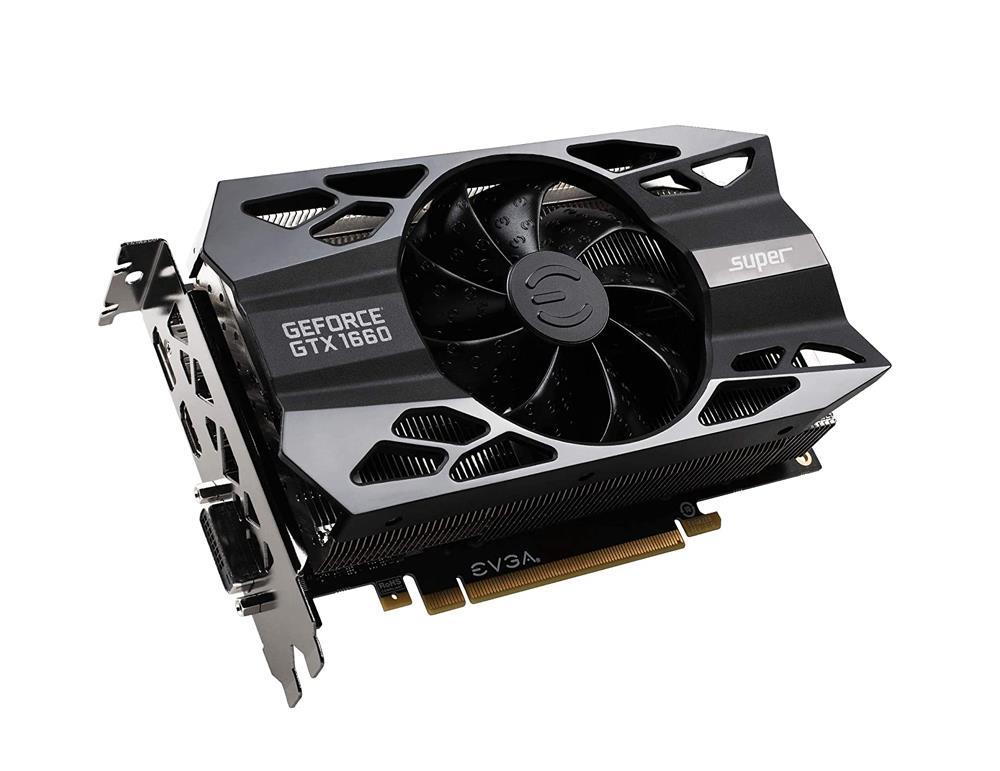 06G-P4-1061-KA EVGA Nvidia GeForce GTX 1660 6GB GDDR6 192-Bit HDMI / DisplayPort / Dual-Link DVI-D PCI-Express 3.0 Video Graphics Card