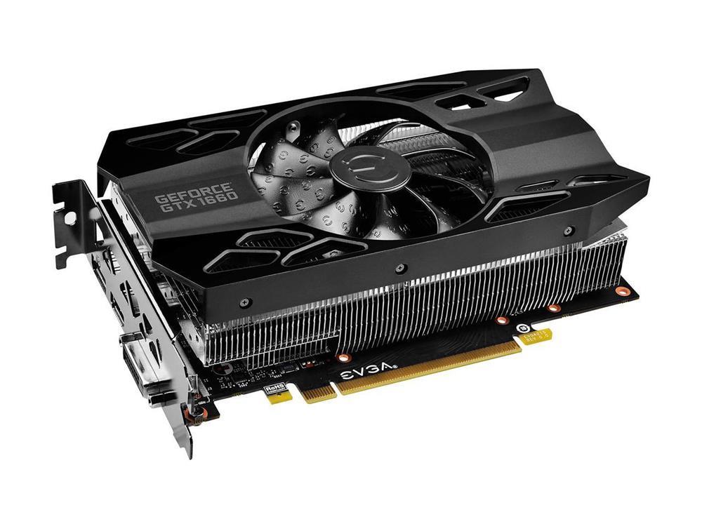 06G-P4-1160-RB EVGA Nvidia GeForce GTX 1660 Black Gaming 6GB GDDR5 192-Bit HDMI / DisplayPort / Dual-DVI-D PCI-Express 3.0 Video Graphics Card