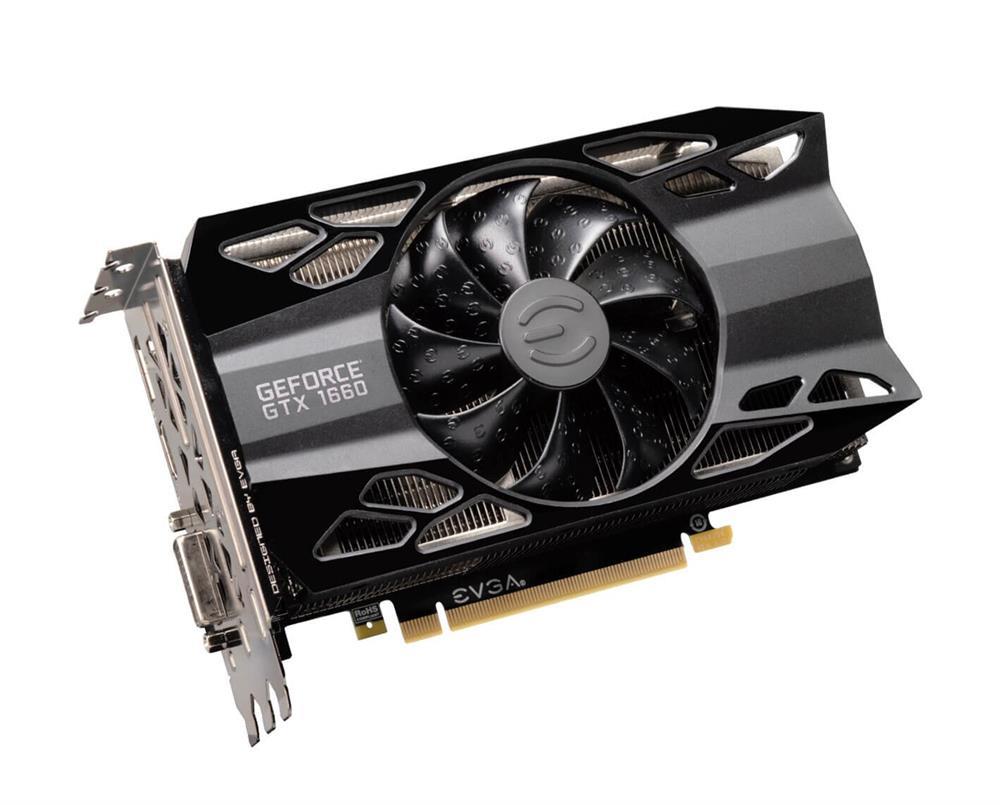 06G-P4-1163-A2 EVGA Nvidia GeForce GTX 1660 XC 6GB GDDR5 192-Bit HDMI / DisplayPort / Dual-Link DVI-D PCI-Express 3.0 Gaming Video Graphics Card