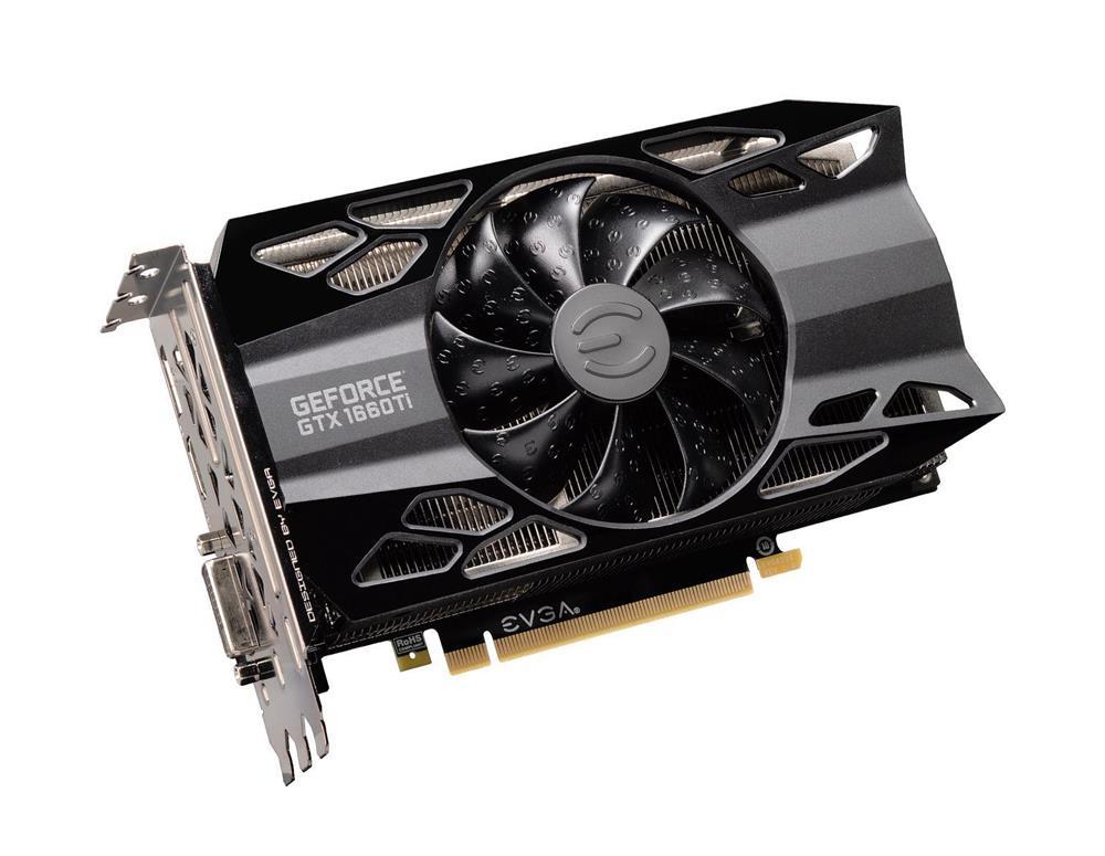 06G-P4-1263-KF EVGA Nvidia GeForce GTX 1660 Ti XC 6GB GDDR6 6GB GDDR6 192-Bit HDMI / DisplayPort / DVI-D PCI-Express 3.0 x16 Gaming Video Graphics Card