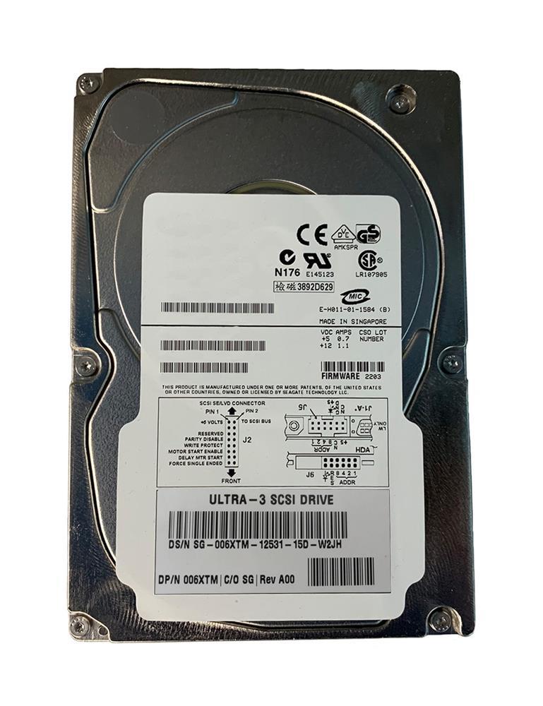 06XTM Dell 73GB 10000RPM Ultra-160 SCSI 80-Pin 4MB Cache 3.5-inch Internal Hard Drive