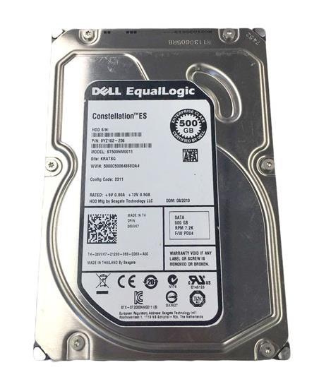 078MHJ Dell EqualLogic 500GB 7200RPM SATA 3Gbps 16MB Cache 3.5-inch Internal Hard Drive with Tray for PS4000E and PS5000E