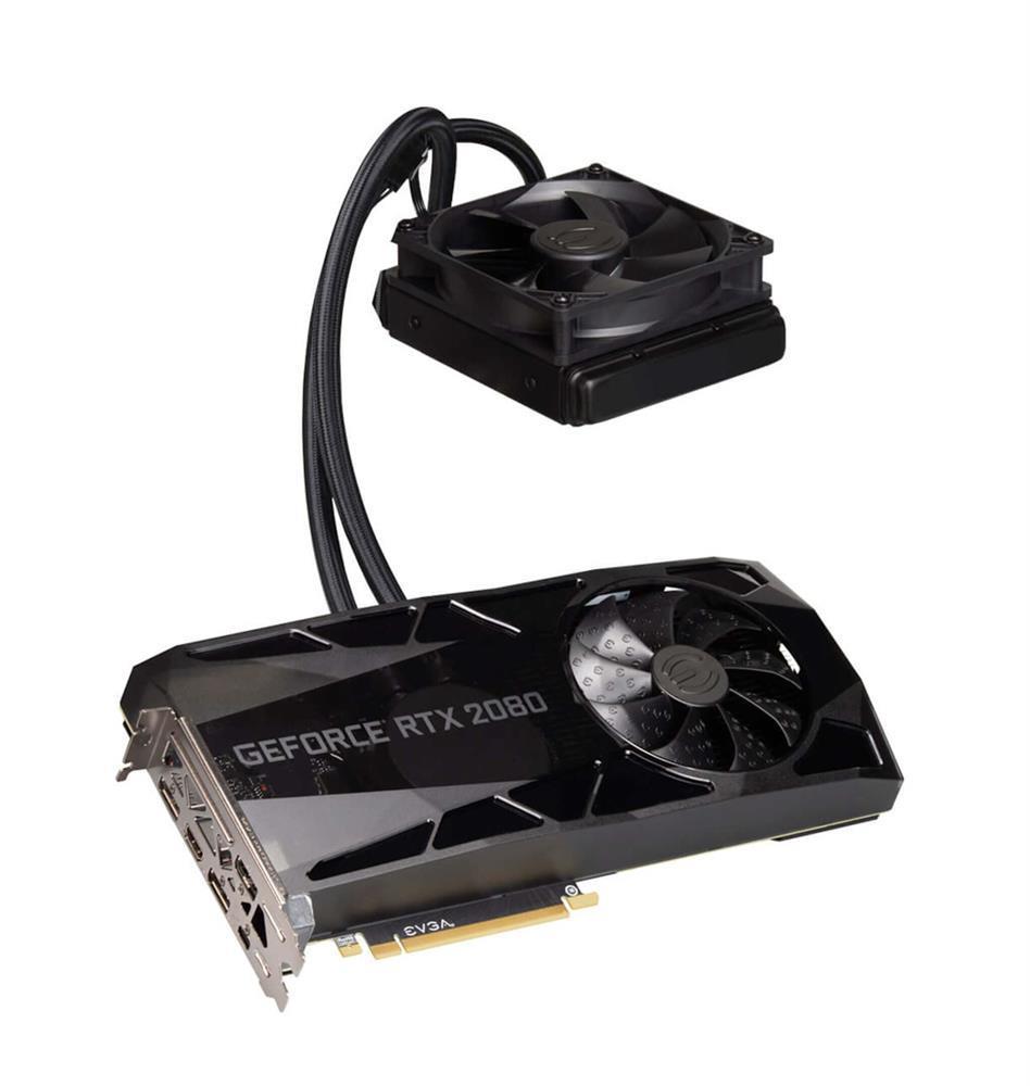 08G-P4-2284-KP EVGA GeForce RTX 2080 FTW3 Ultra Hybrid Gaming 8GB GDDR6 256-bit GDDR6 PCI Express 3.0 RGB LED Logo iCX2 Technology Metal Backplate Video Graphics Card