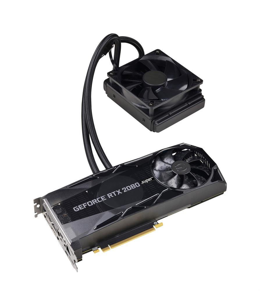 08G-P4-3188-K4 EVGA GeForce RTX 2080 Super XC Hybrid Gaming 8GB GDDR6 RGB LED Logo Metal Backplate Video Graphics Card