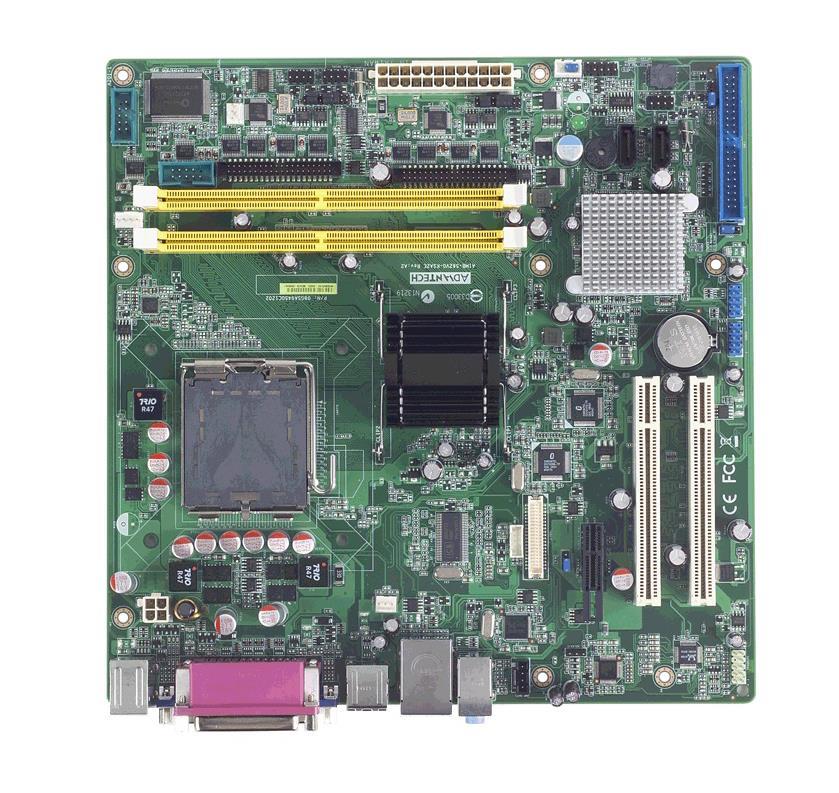 08GS19CU945001 Advantech Socket LGA 775 Core-2 Duo/ Pentium D/ Pentium Dual-Core/ Celeron D Processors Support DDR2 2x DIMM 4x SATAII 3.0Gb/s Micro-ATX Motherboard (Refurbished)