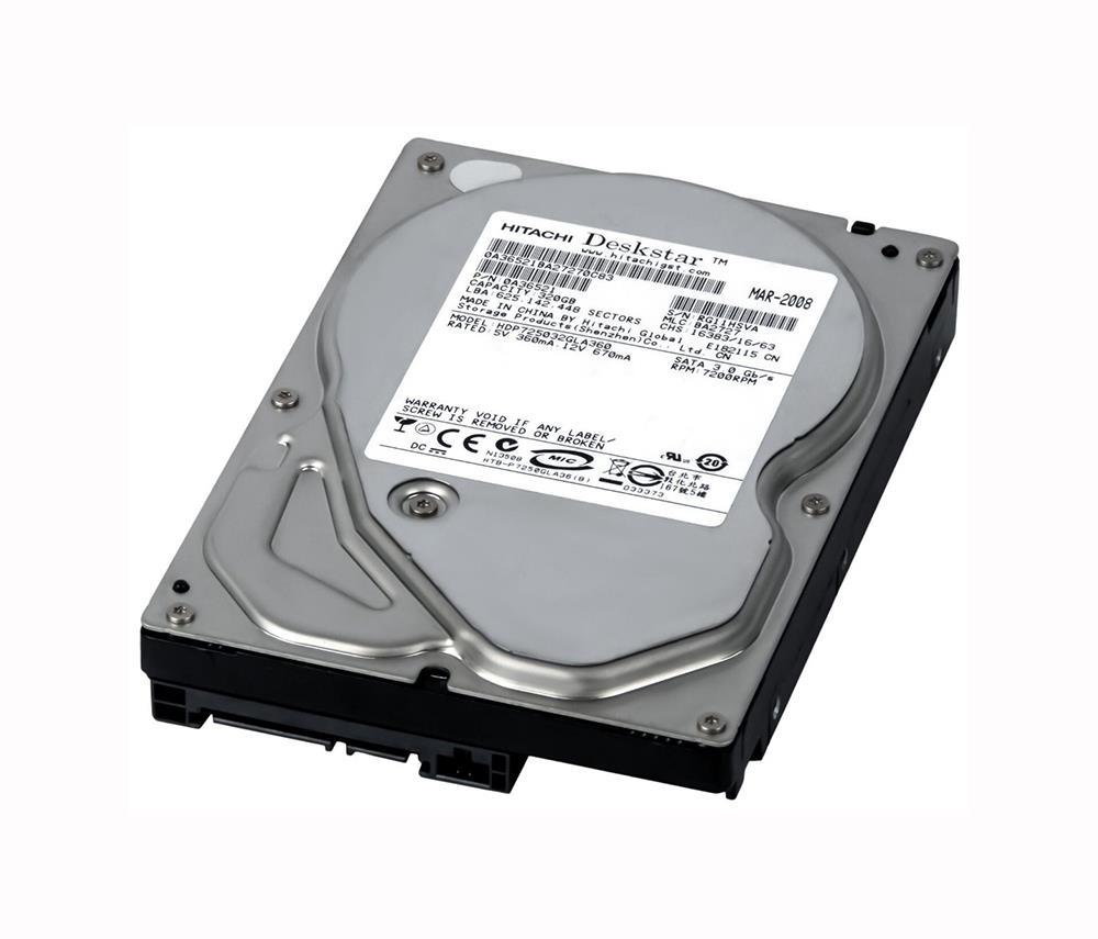 0A33430 Hitachi Deskstar T7K500 320GB 7200RPM SATA 3Gbps 16MB Cache 3.5-inch Internal Hard Drive