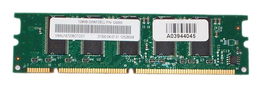 0G5555 Dell 128MB PC100 100MHz ECC 168-Pin Raid Cache Memory Module for PowerEdge 2600, 2650, 4600