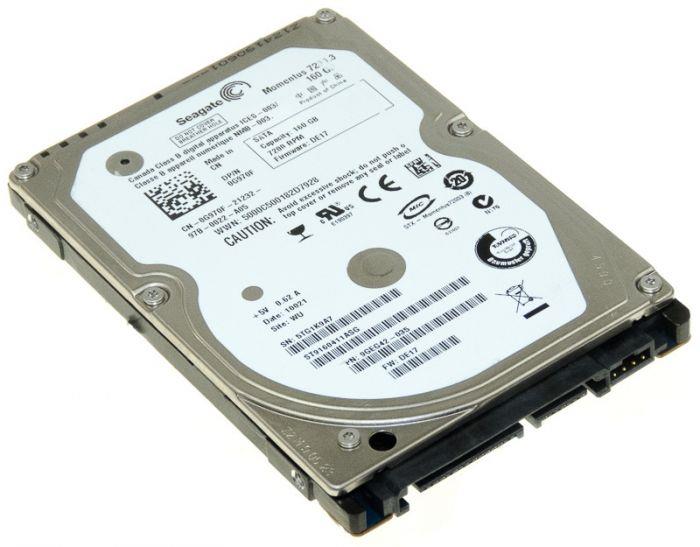 0G970F Dell 160GB 7200RPM SATA 3Gbps 16MB Cache 2.5-inch Internal Hard Drive