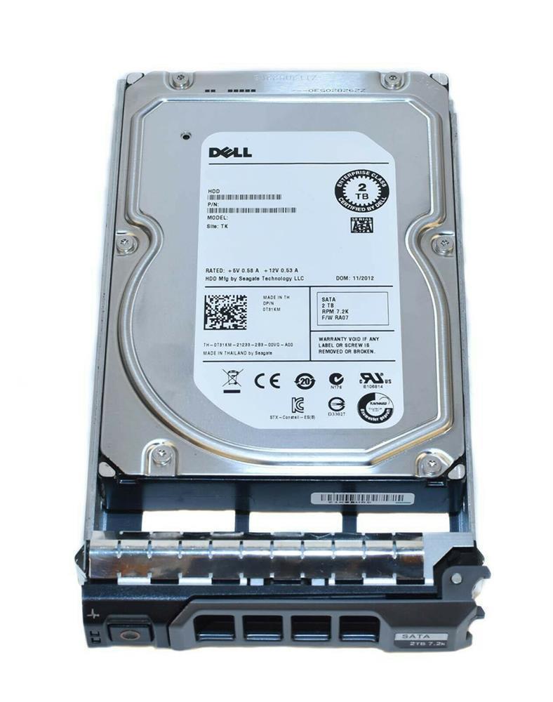 0H3G47 Dell 2TB 7200RPM SATA 3Gbps Hot Swap 3.5-inch Internal Hard Drive with Tray for PowerEdge C6220