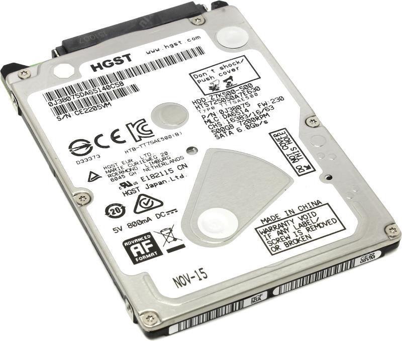 0J26005 HGST Hitachi Travelstar Z7K500 500GB 7200RPM SATA 6Gbps 32MB Cache (512e) 2.5-inch Internal Hard Drive