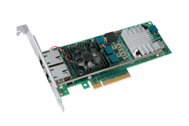 0JM42W Dell Dual-Ports RJ-45 10Gbps 10GBase-T 10 Gigabit Ethernet PCI Express 2.0 x8 Server Network Adapter by Intel