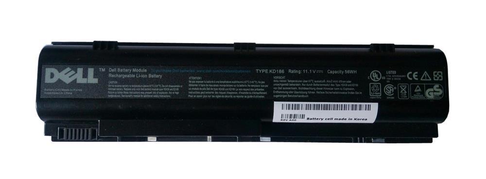 0KD186 Dell 10.8V 5200mAh Li-ion Battery (Refurbished)