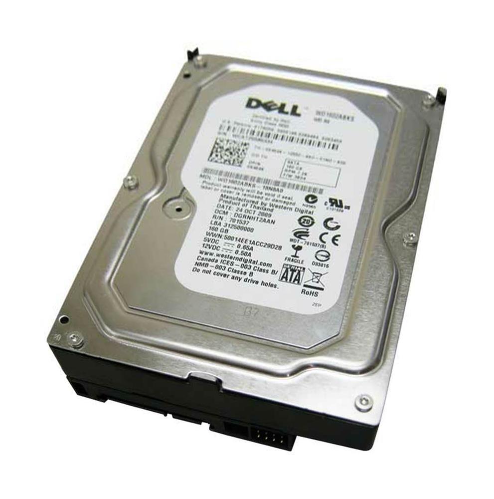 0TU396 Dell 160GB 7200RPM SATA 3Gbps 8MB Cache 3.5-inch Internal Hard Drive