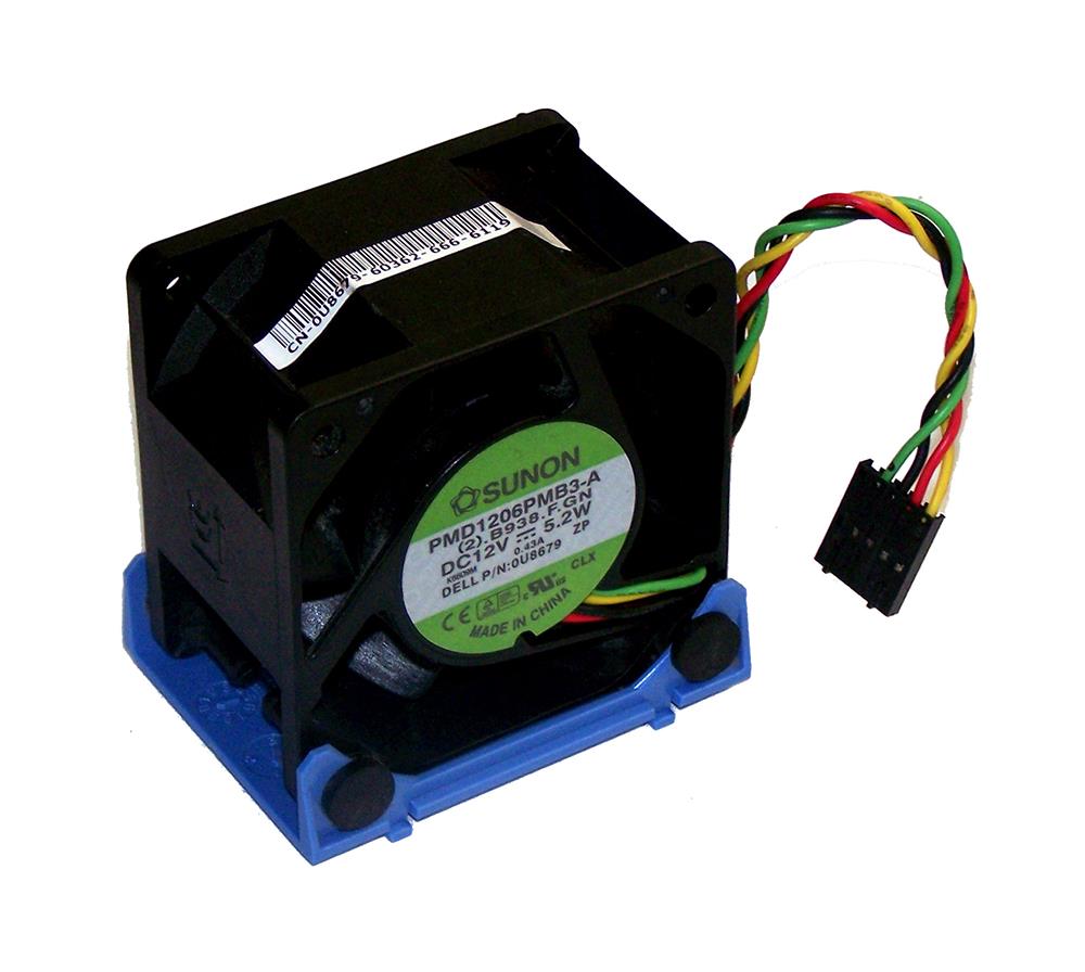 0U8679 Dell 60x38mm CPU Cooling Fan Assembly for Optiplex Gx620 Usff