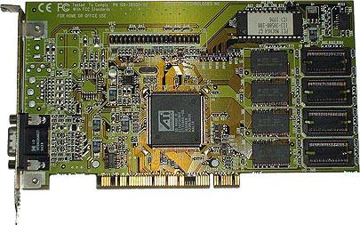100-409128 ATI Xclaim VR 4MB PCI NTSC Video Graphics Card