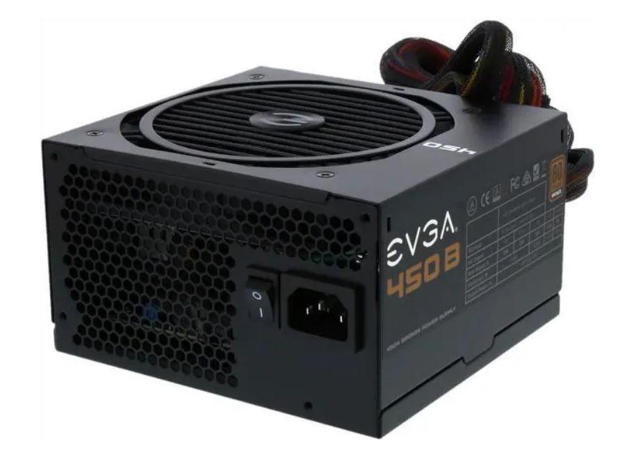 100-B1-0450-K1 EVGA 450-Watts 120-230V AC 80 Plus Bronze Power Supply