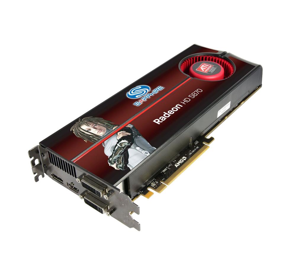 100281SR Sapphire Radeon HD 5870 Graphics Card ATi Radeon HD 5870 850MHz 1GB GDDR5 SDRAM 256bit PCI Express 2.0 x16 DVI-I HDMI DisplayPort