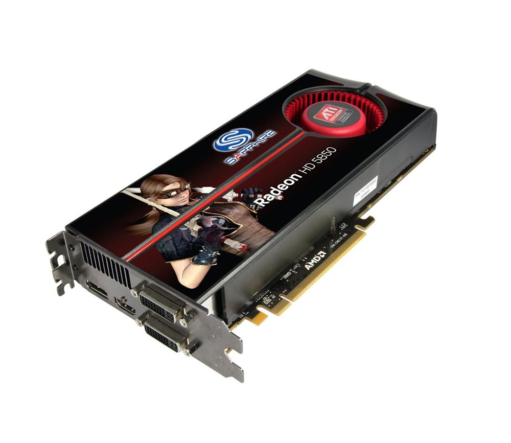 100282SR Sapphire Radeon HD 5850 Graphics Card ATi Radeon HD 5850 725MHz 1GB GDDR5 SDRAM 256bit PCI Express 2.0 x16 DVI DisplayPort HDMI