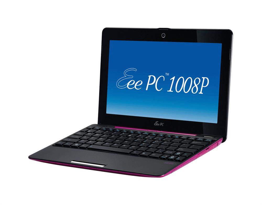 1008P-KR-PU17-PI Asus Eee PC 1008P-KR-PU17 10.1" LED (Color Shine) Netbook - Intel Atom N450 1.66 GHz - Pink (Refurbished)