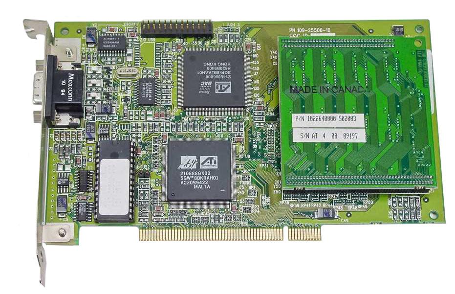 109-25500-40 ATI Mach64 PCI Video Graphics Card