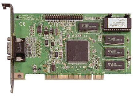 109-38500-00 ATI 3D Rage II GT 2MB PCI Video Graphics Card