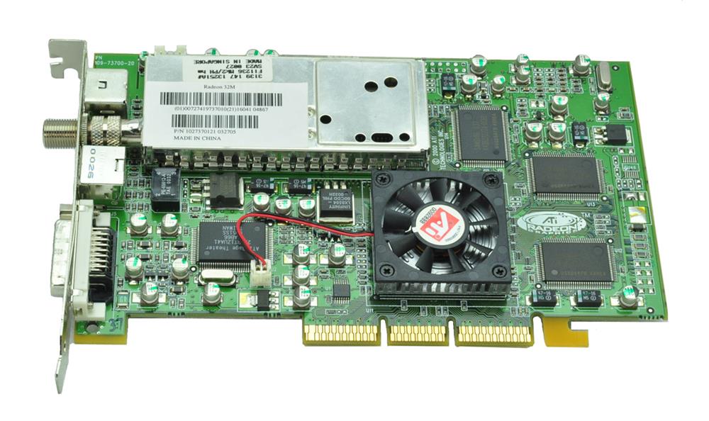 109-73700-20 ATI Radeon 7200 32MB TV Tuner AGP Video Graphics Card