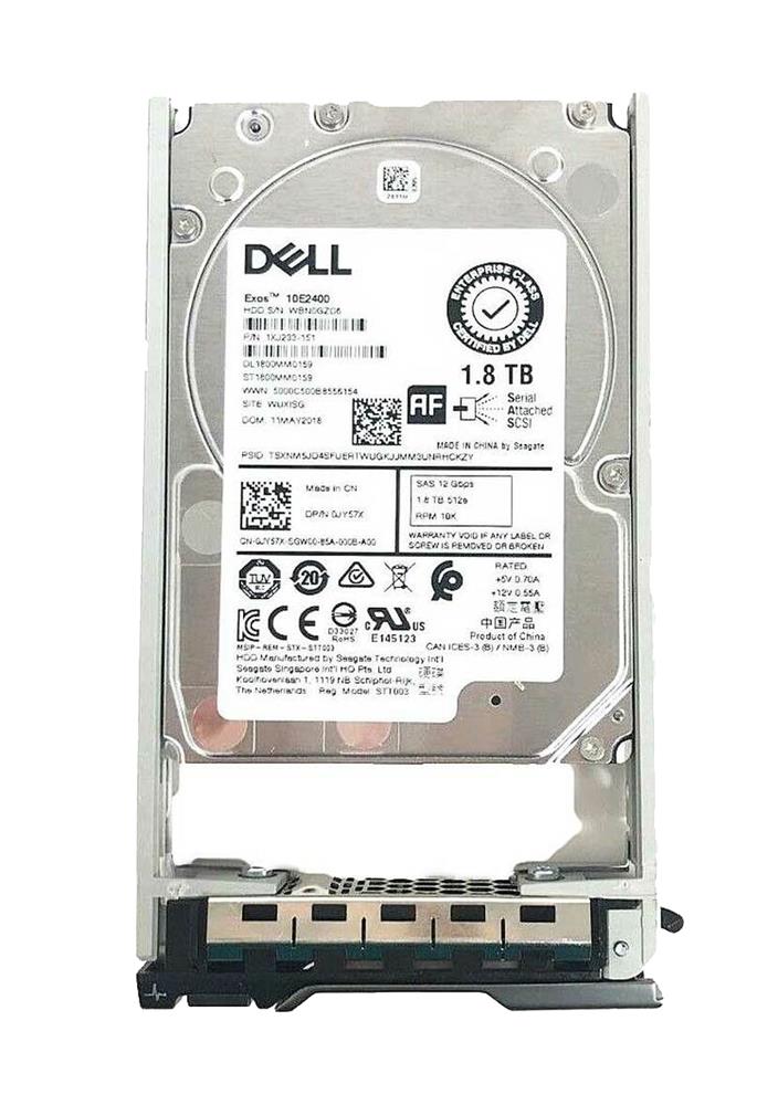 10E2400 Dell 1.2TB 10000RPM SAS 12Gbps 128MB Cache (FIPS 140-2 / 512n) 2.5-inch Internal Hard Drive