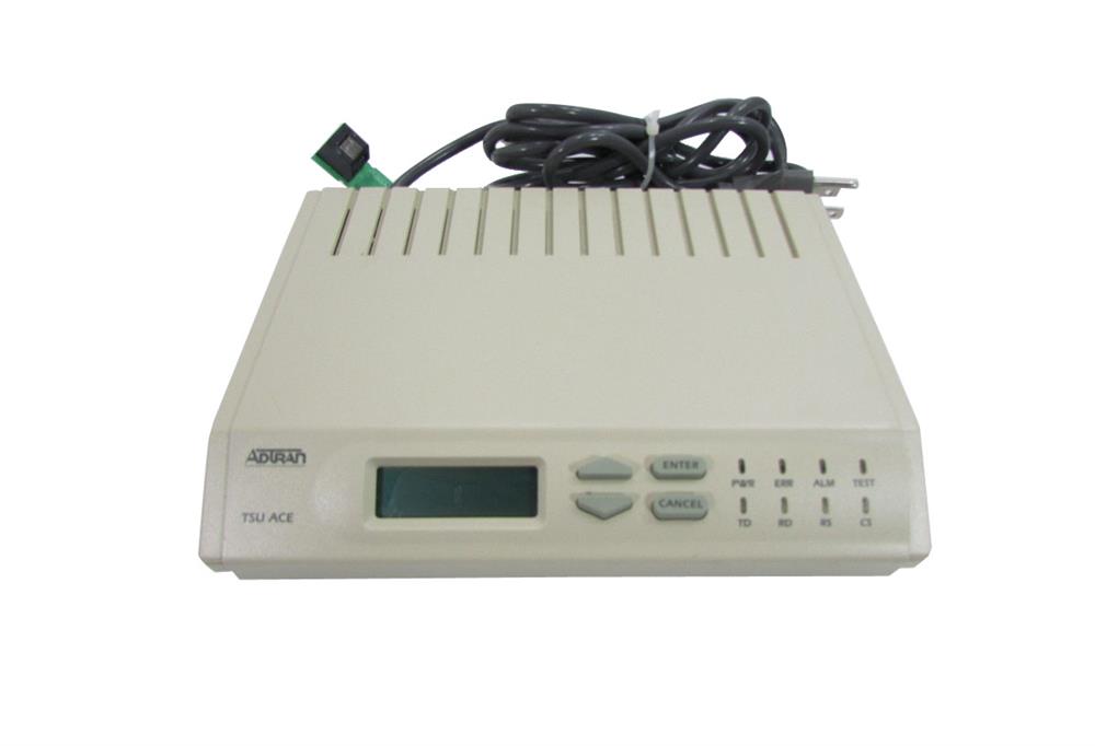 1200295L1 Adtran TSU ACE T1/Fractional T1 CSU/DSU T1 CSU/DSU 1 x Serial V.35 , RJ-48C CCITT V.35 1.54Mbps (Refurbished)