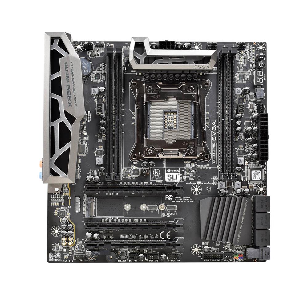 131-SX-E295-KR EVGA X299 Micro Desktop Motherboard Intel Chipset Socket R4 LGA-2066 (Refurbished)