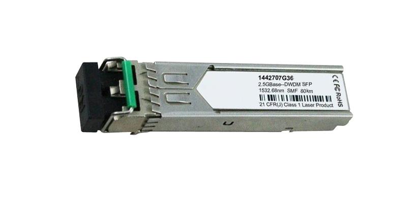 1442707G36 Adtran 2.5Gbps OC-48/STM-16 DWDM Single-mode Fiber 80km 1532.68nm Duplex LC Connector SFP Transceiver Module
