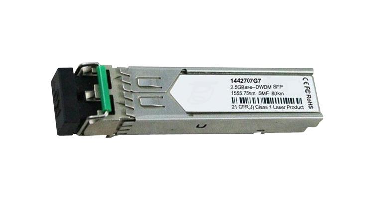 1442707G7 Adtran 2.5Gbps OC-48/STM-16 DWDM Single-mode Fiber 80km 1555.75nm Duplex LC Connector SFP Transceiver Module